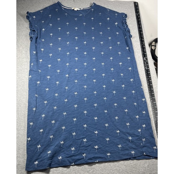 Boden Women Blue Casual Dress 14R‎ palm trees - Picture 5 of 5
